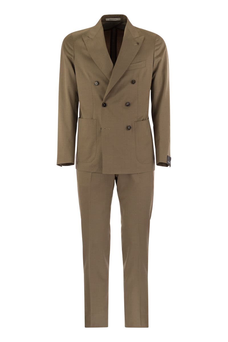 TAGLIATORE Tailored Double-Breasted Suit for Men