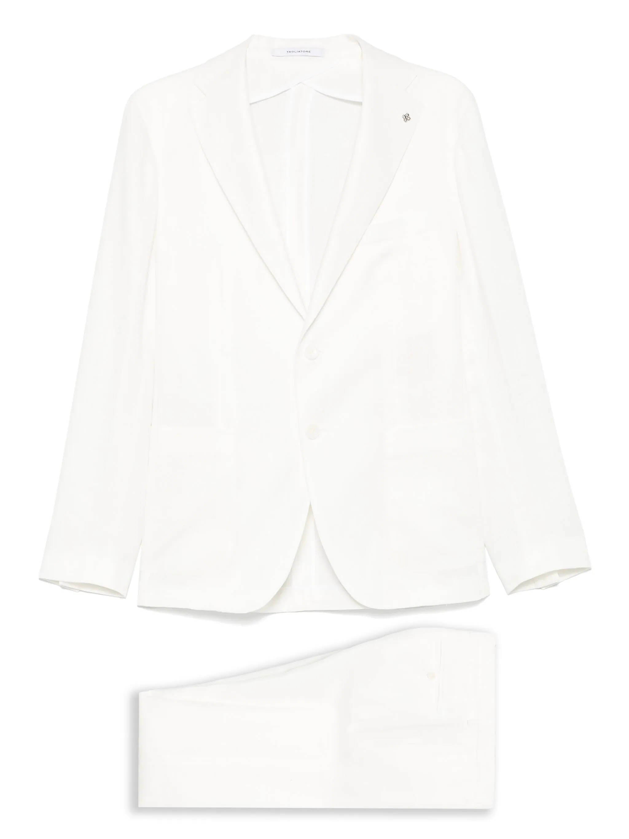 TAGLIATORE Linen Suit with Button Closure - Size 48