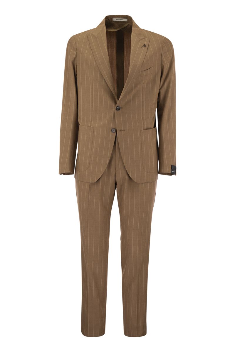 TAGLIATORE Classic Pinstripe Suit with Slim Fit