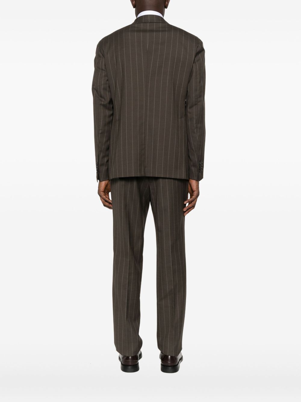 TAGLIATORE Striped Double-Breasted Suit for Men - FW25