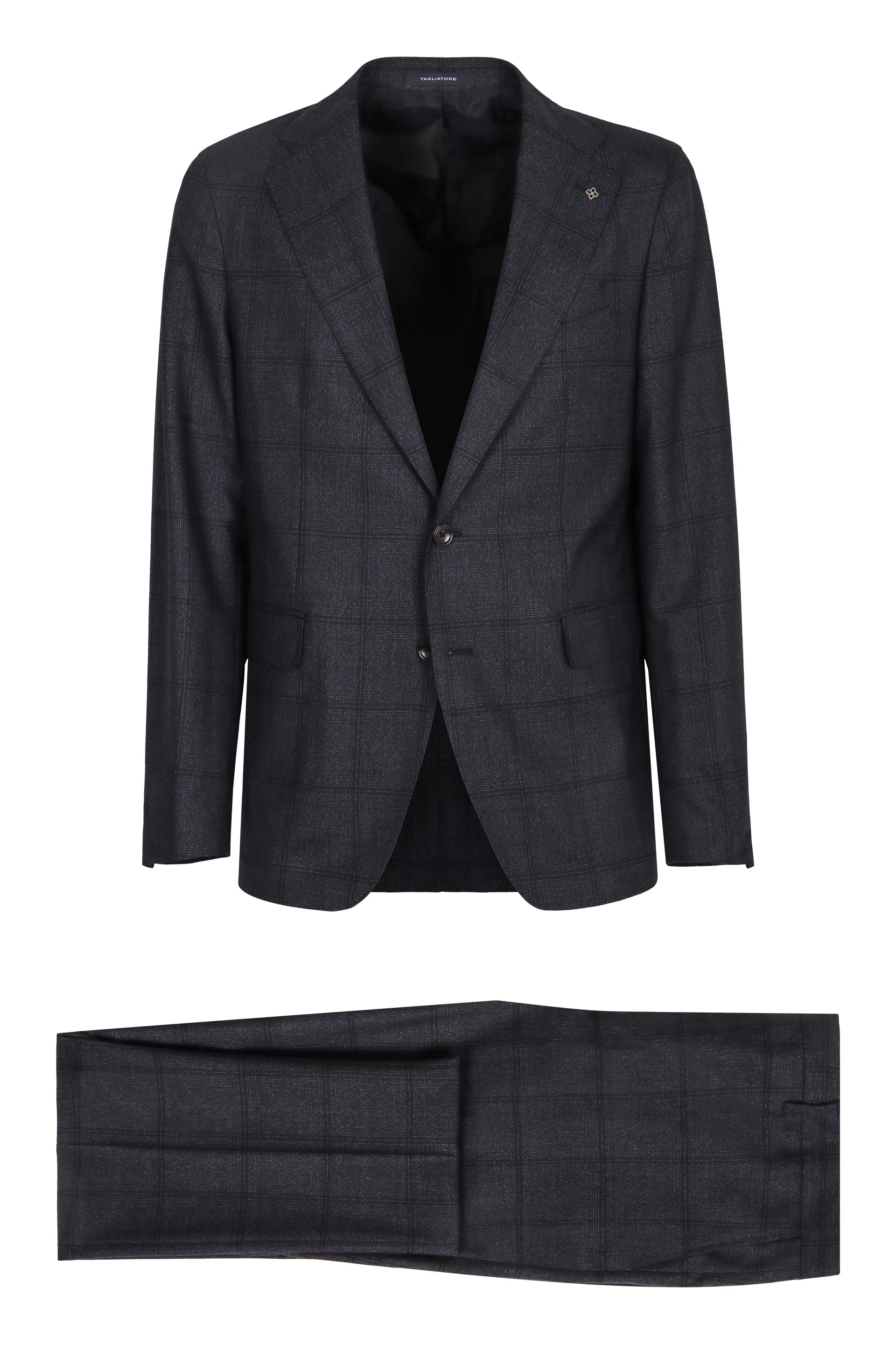 TAGLIATORE Men's Two-Piece Wool Suit - Single-Breasted Design