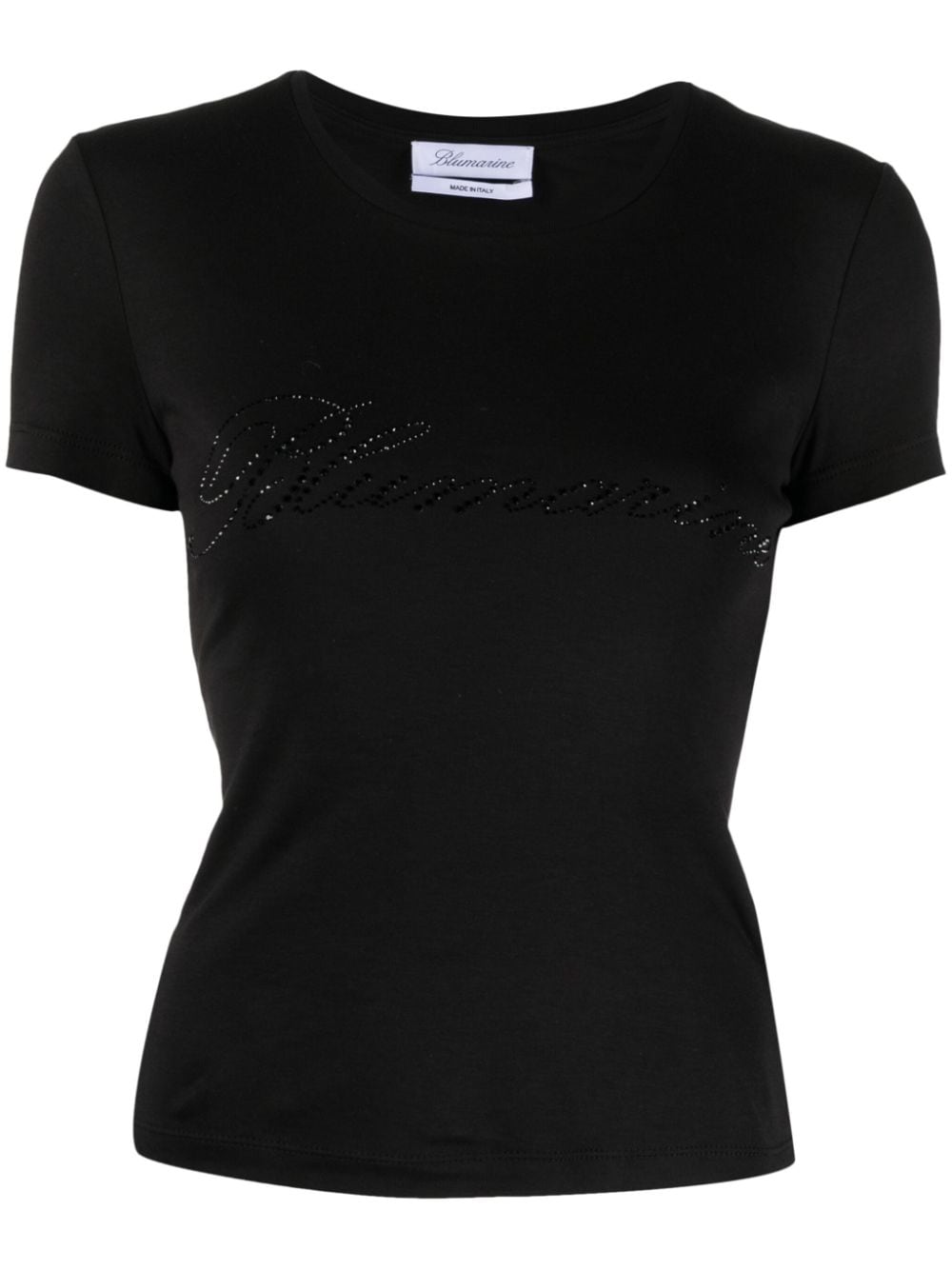 BLUMARINE Embellished Logo Cotton T-Shirt for Women
