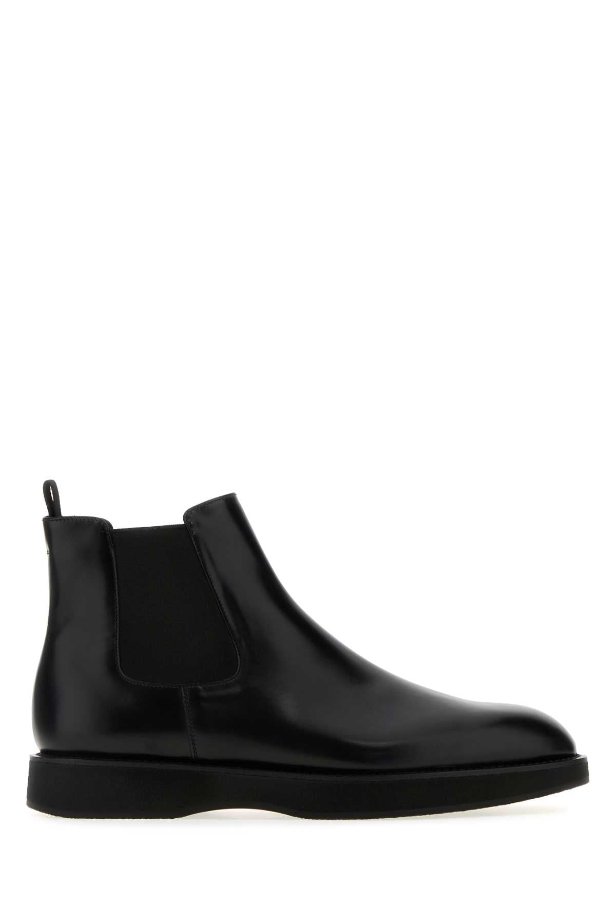 PRADA Leather Ankle Boots for Men - FW25