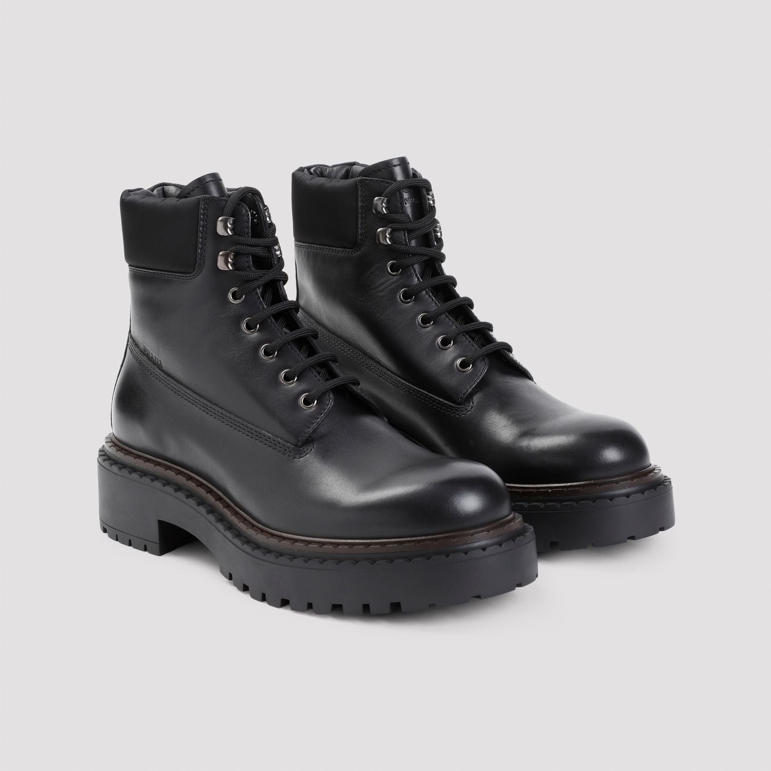 PRADA Leather Ankle Boots for Men