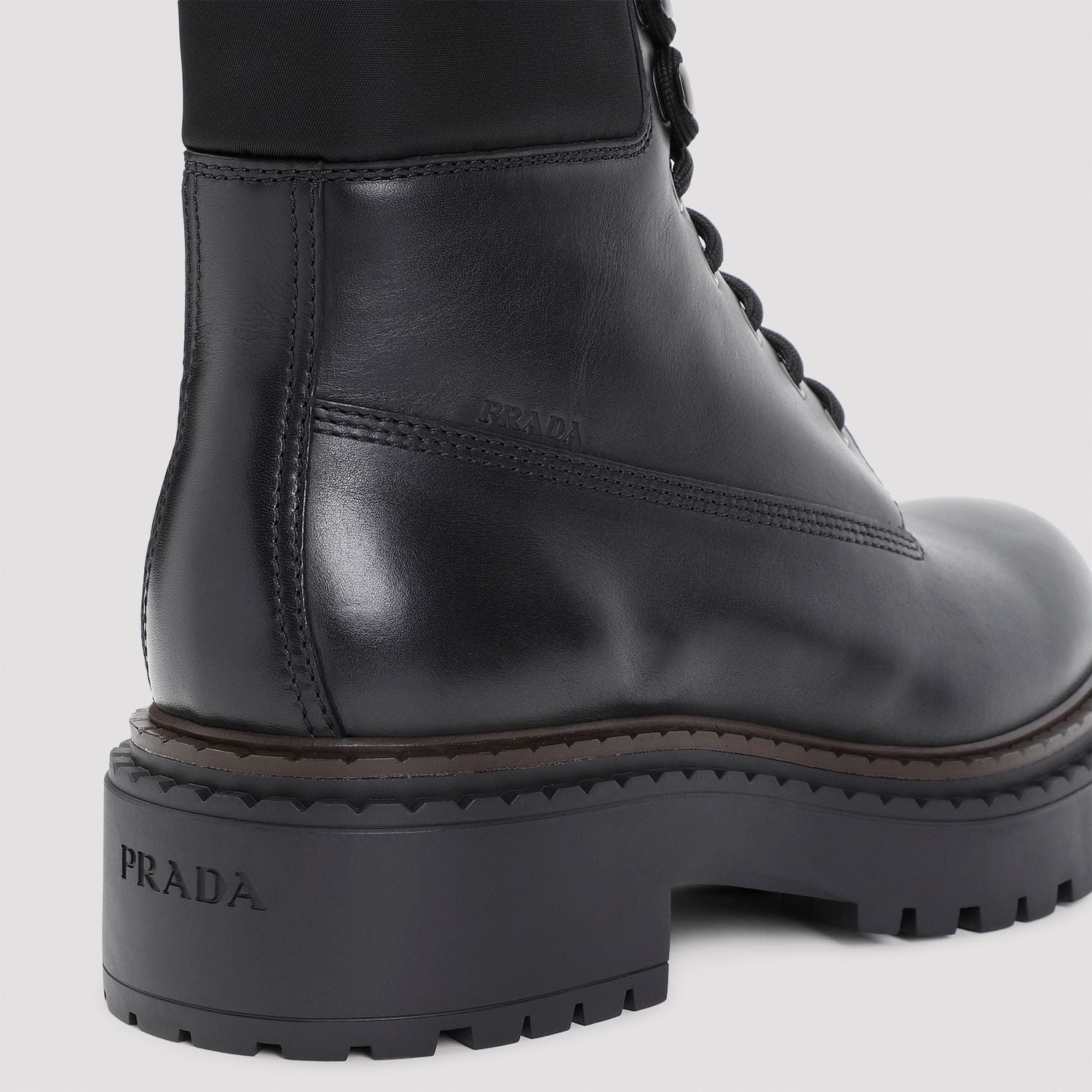 PRADA Leather Ankle Boots for Men