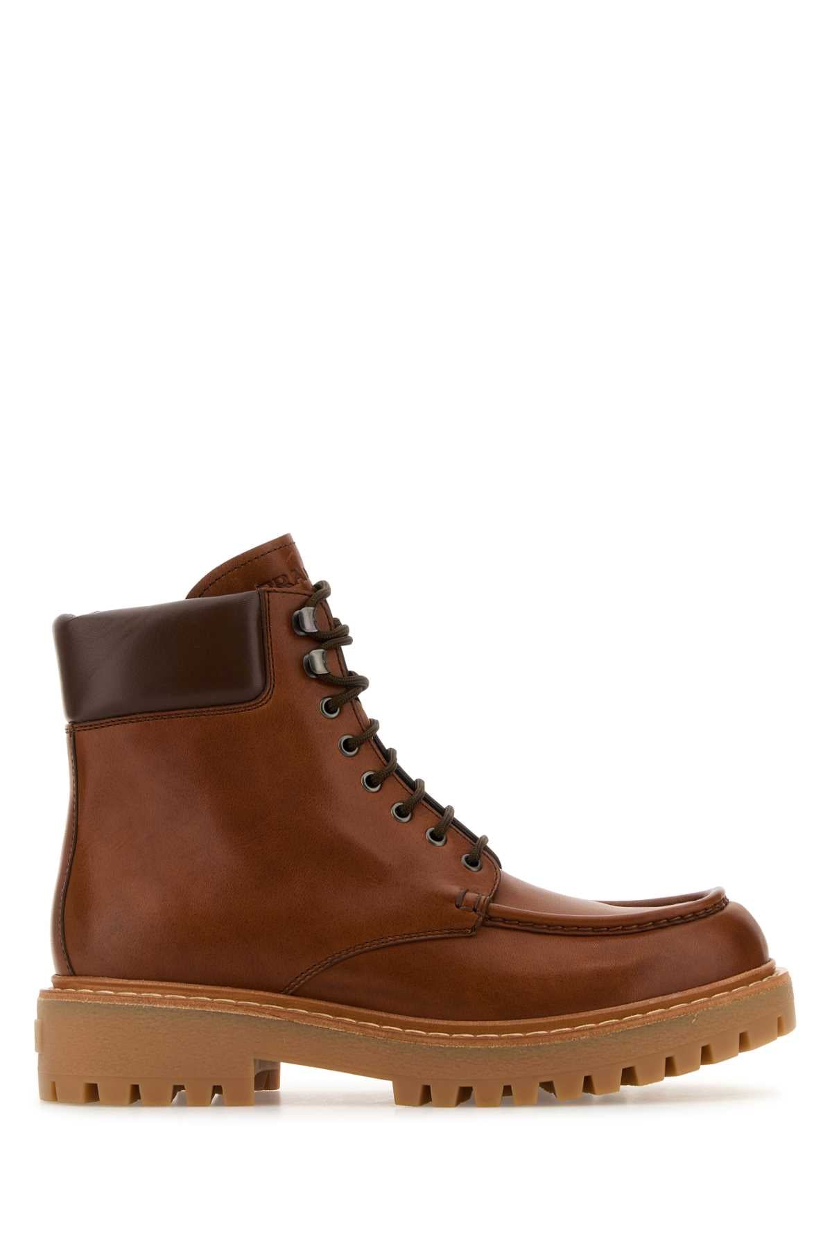 PRADA Men's Leather Ankle Boots