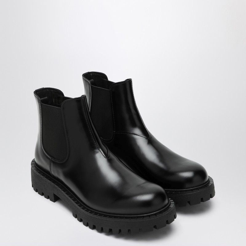 PRADA Men's Leather Ankle Boot - FW25