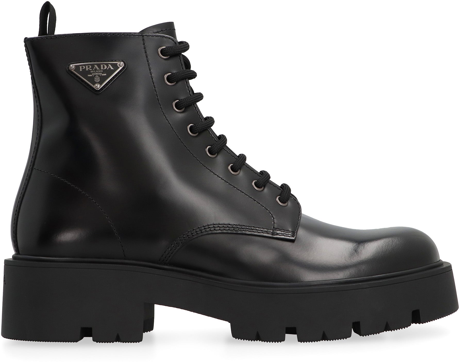 PRADA Men's Premium Leather Ankle Boots