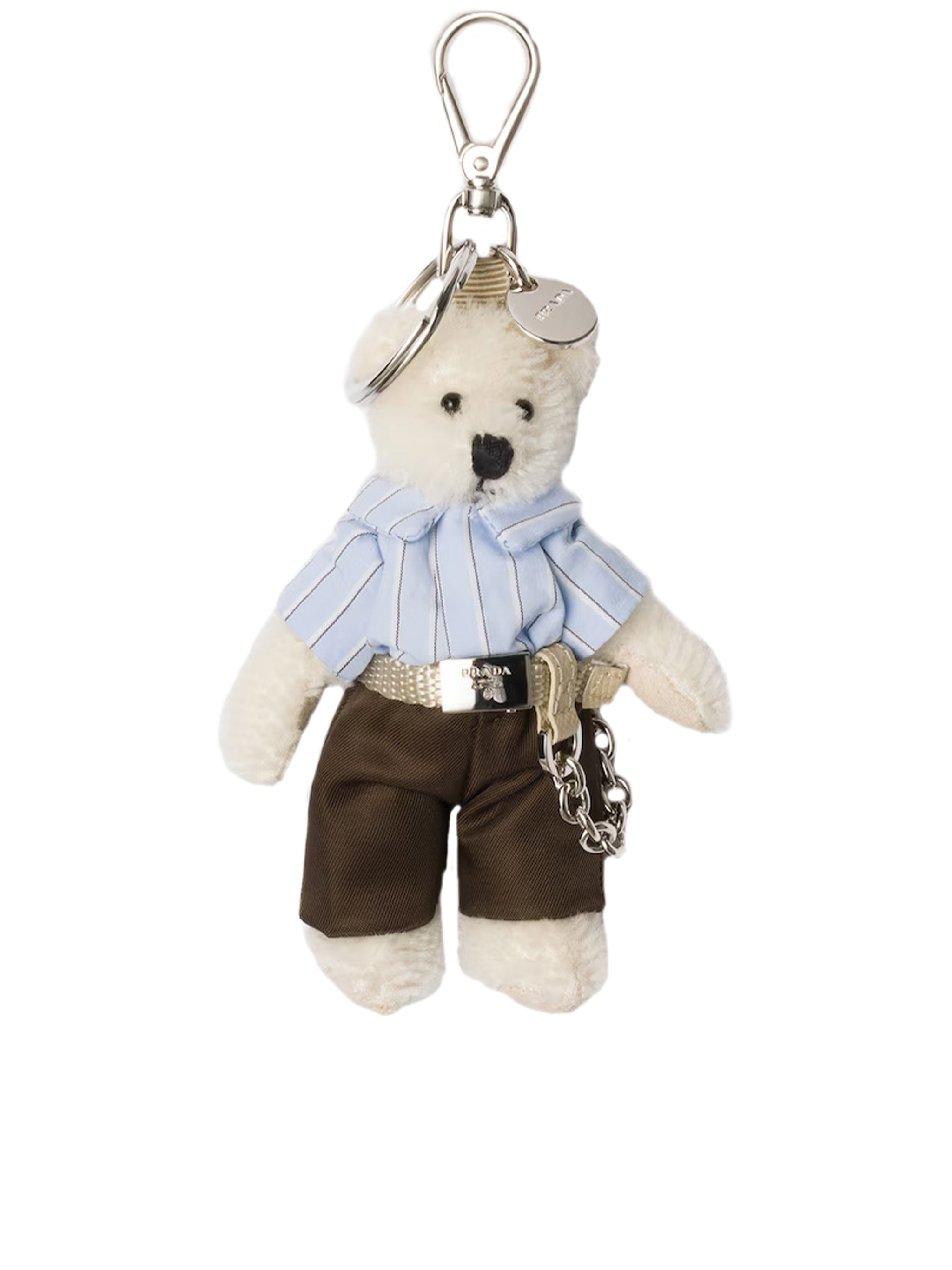 PRADA Mini Steel Bear Key Ring
