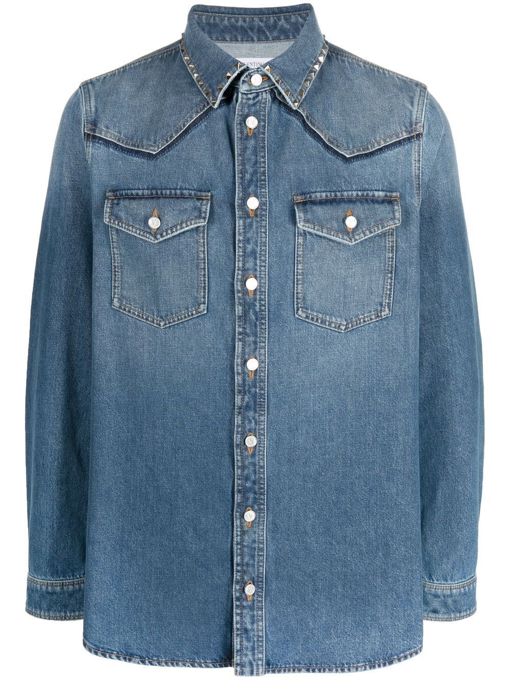 VALENTINO GARAVANI Men's Denim Shirt - SS23 Collection