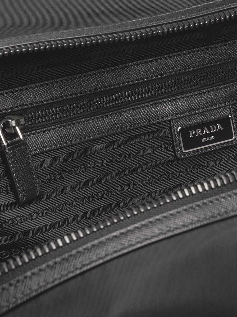 PRADA Re-Nylon and Saffiano Leather Duffle Handbag (W 44.5 x H 40 x D 24 CM)
