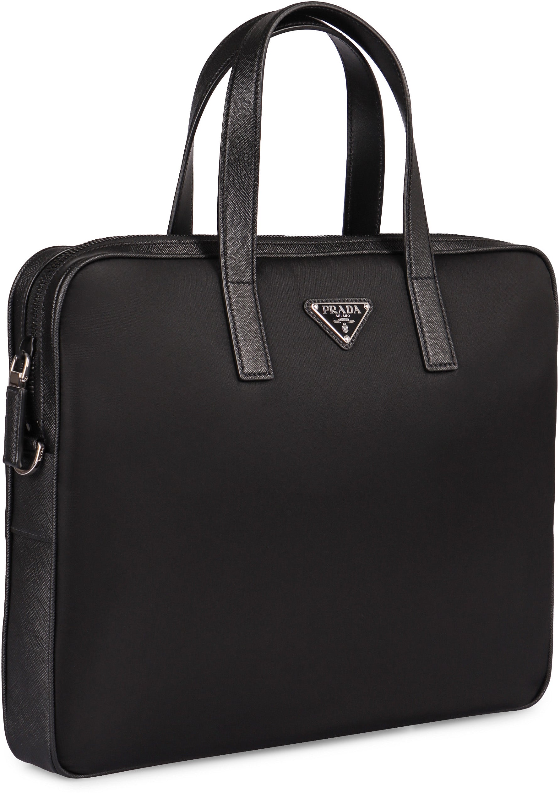 PRADA Men's Mini Recycled Nylon Briefcase