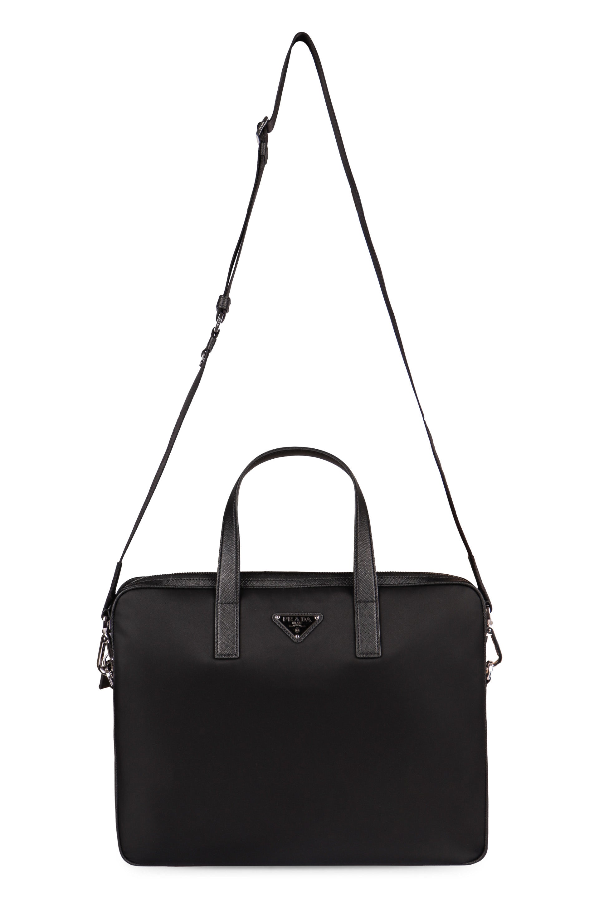PRADA Men's Mini Recycled Nylon Briefcase