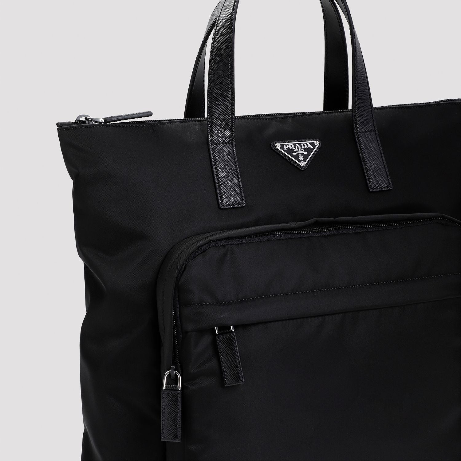 PRADA Logo Detail Re-Nylon Backpack - 38cm x 42cm