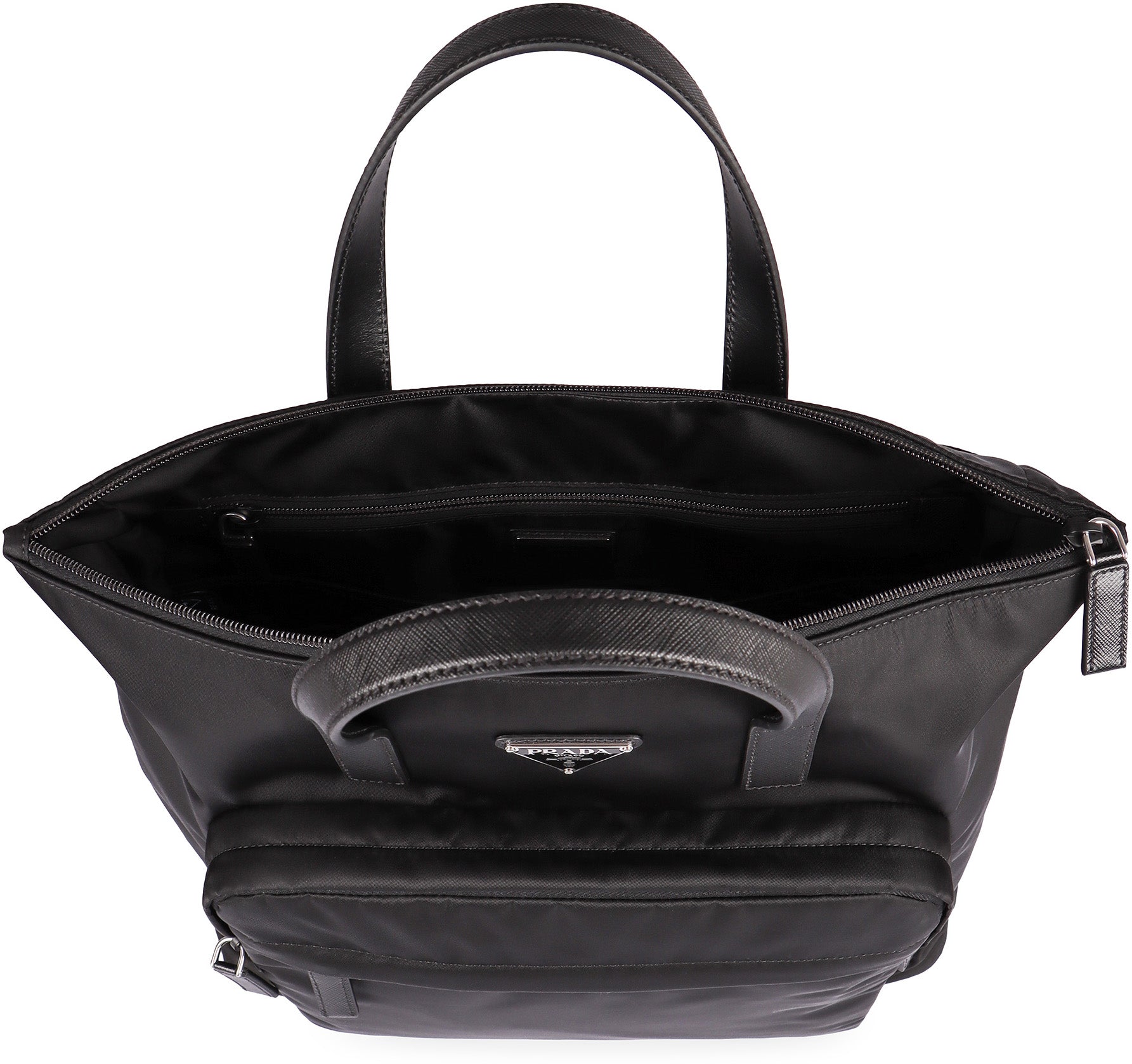 PRADA Logo Detail Re-Nylon Backpack - 38cm x 42cm