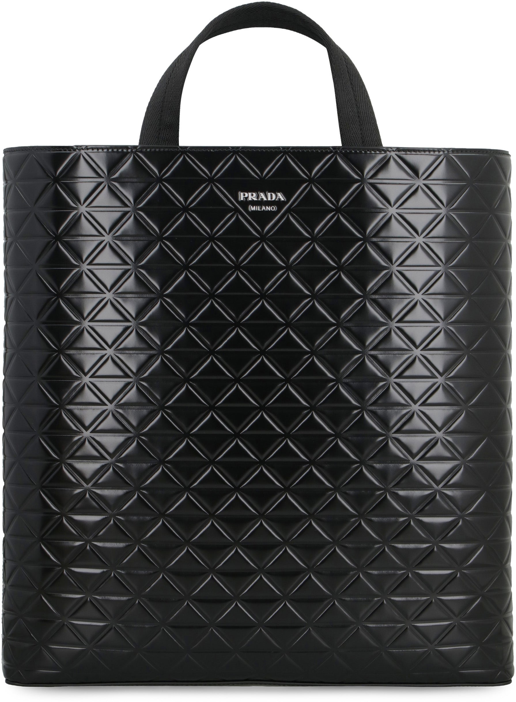 PRADA Leather Shopping Handbag for Men