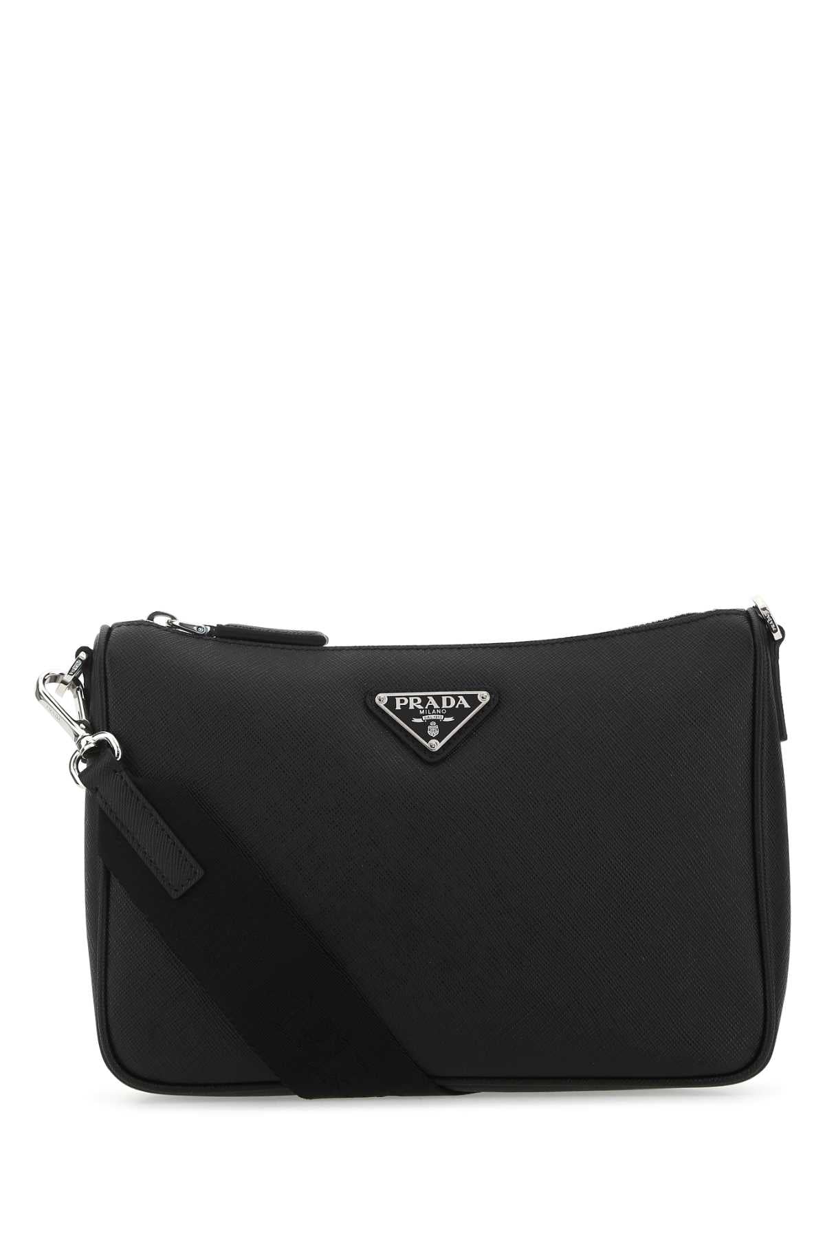 PRADA Men's Leather Crossbody Handbag