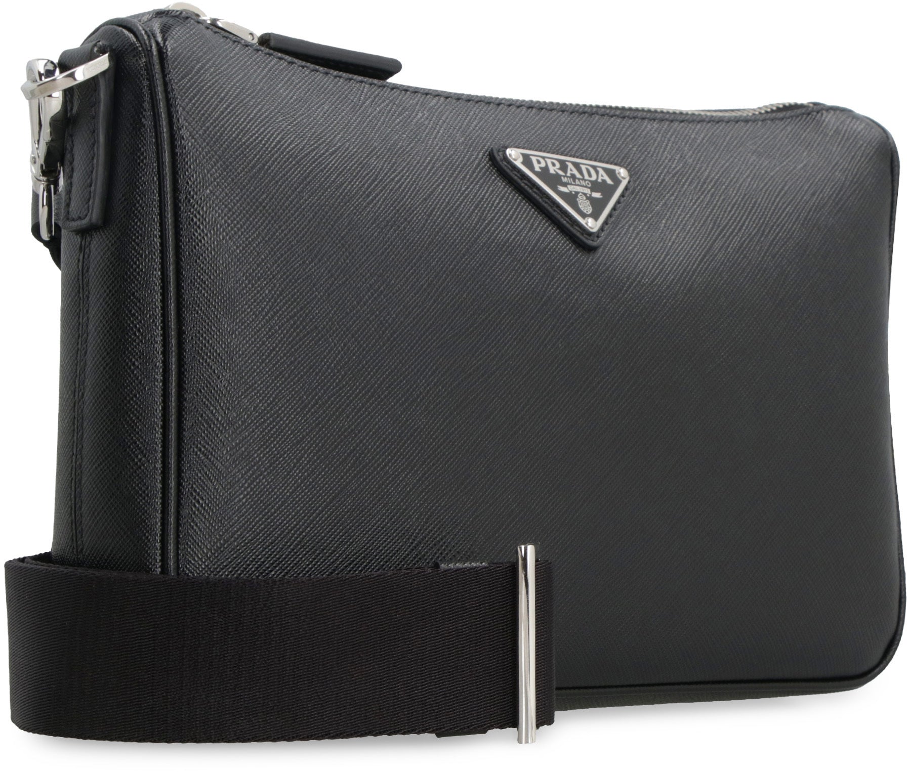 PRADA Men's Leather Crossbody Handbag