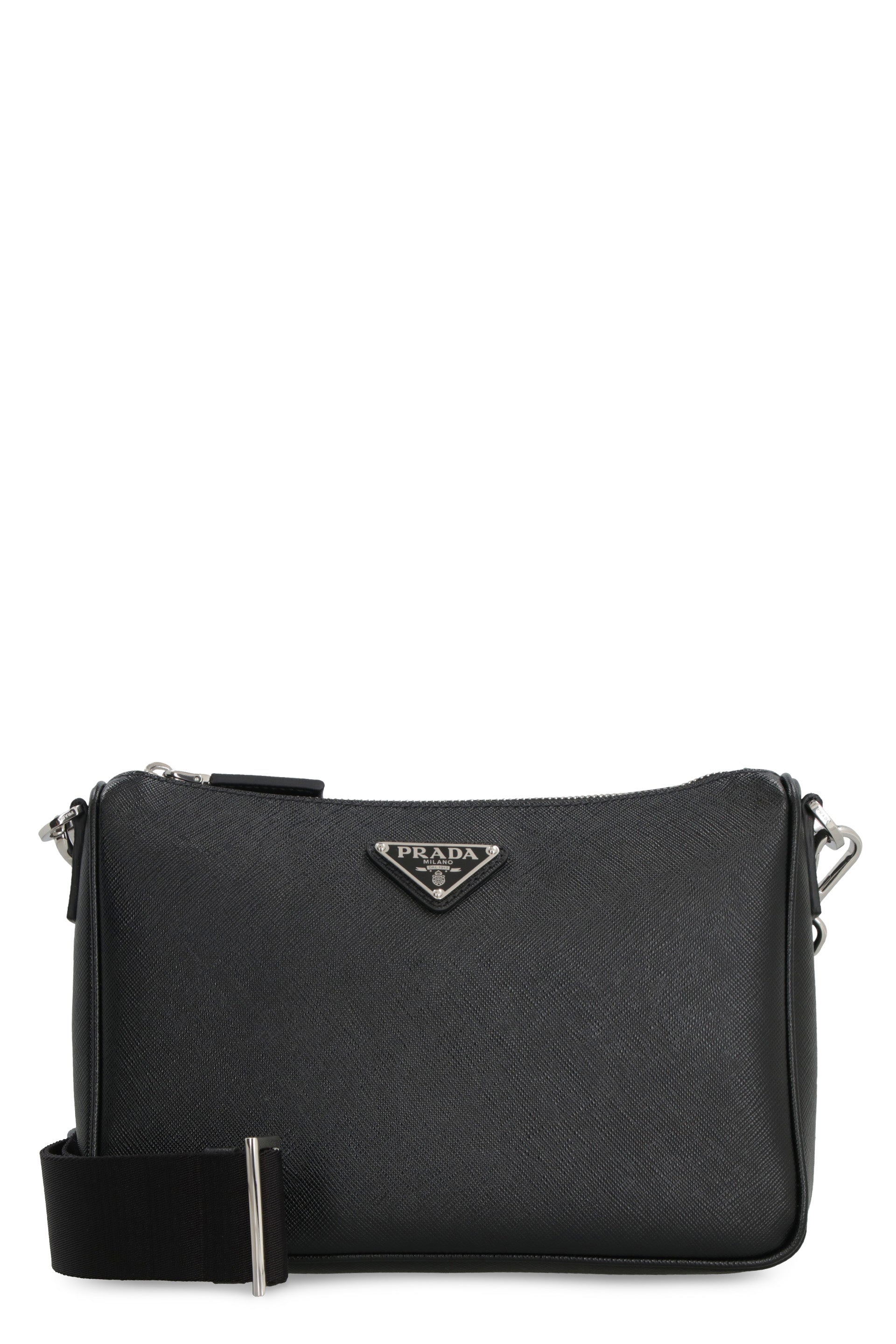 PRADA Men's Leather Crossbody Handbag