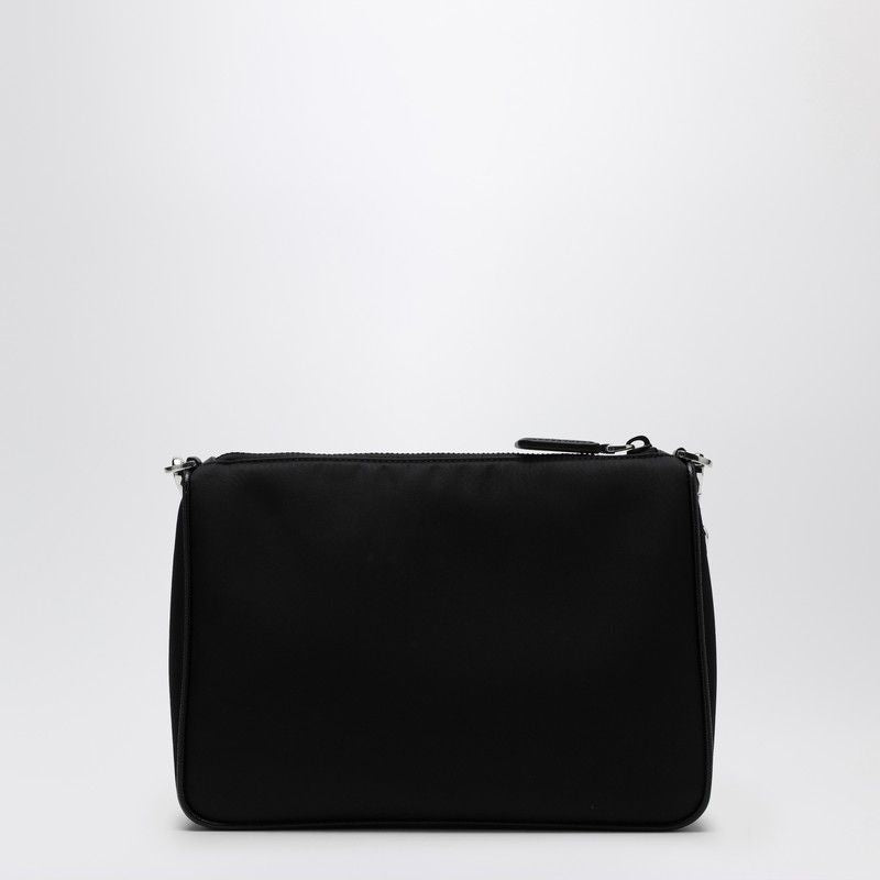 PRADA Cross-Body Mini Handbag in Re-Nylon and Saffiano Leather