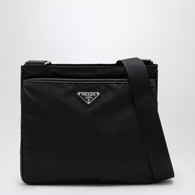 PRADA Re-Nylon Messenger Handbag with Adjustable Strap