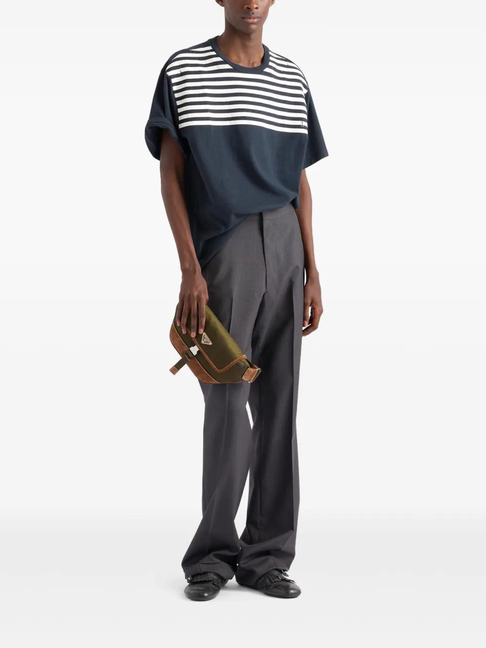 PRADA Men's Soft Fabric Handbag