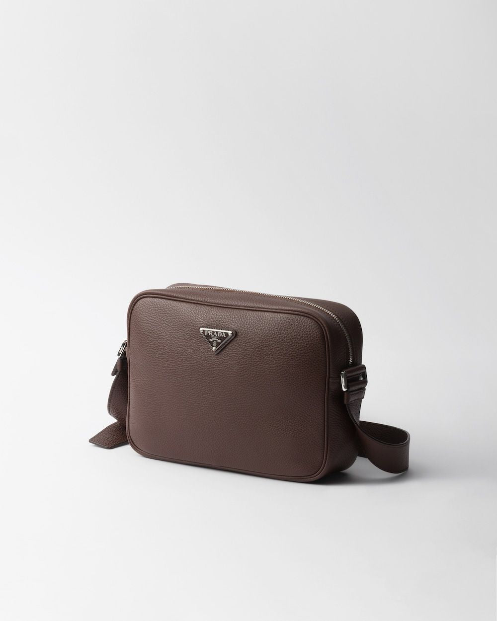 PRADA Leather Crossbody Handbag for Men - FW25 Collection