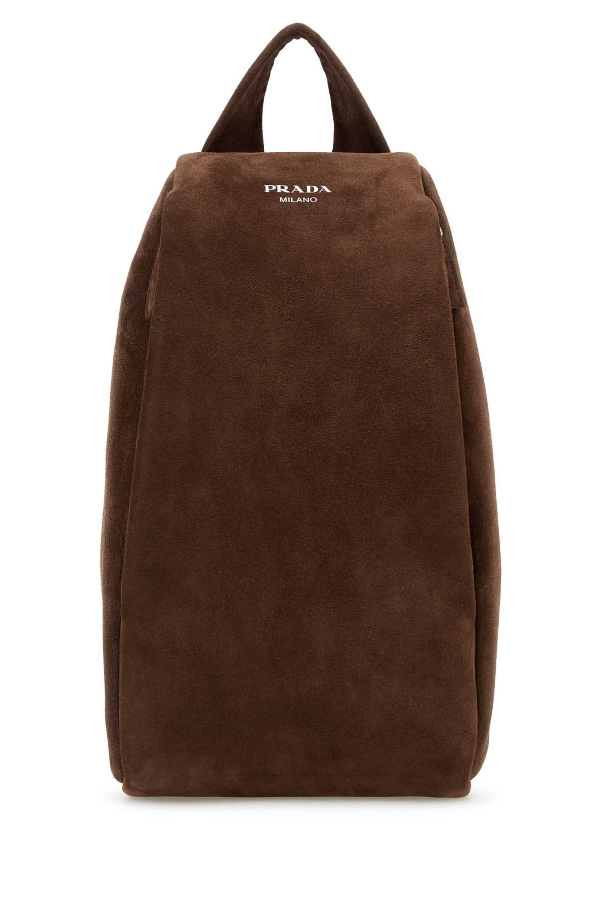 PRADA Suede Backpack for Men - SS25 Collection