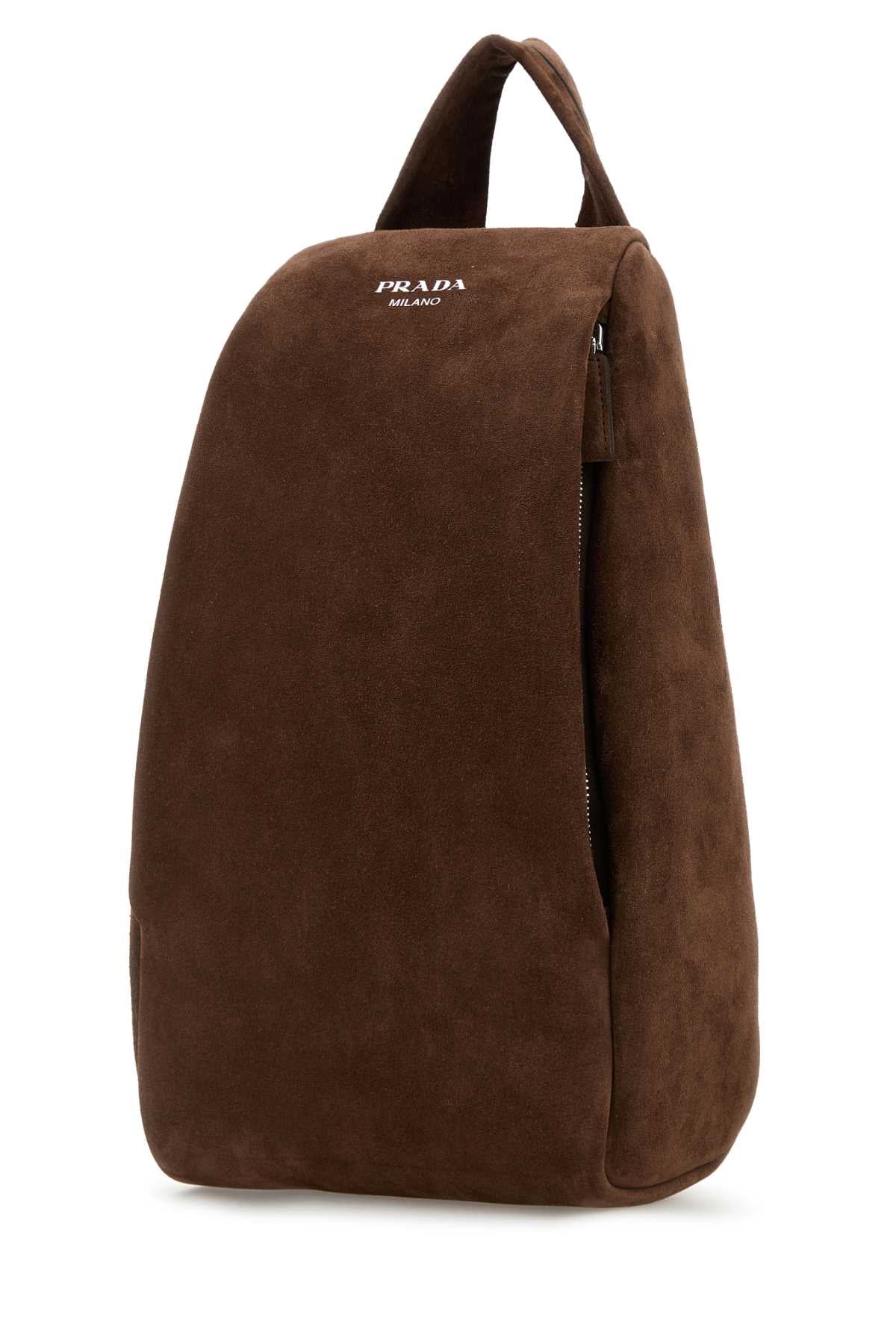 PRADA Suede Backpack for Men - SS25 Collection