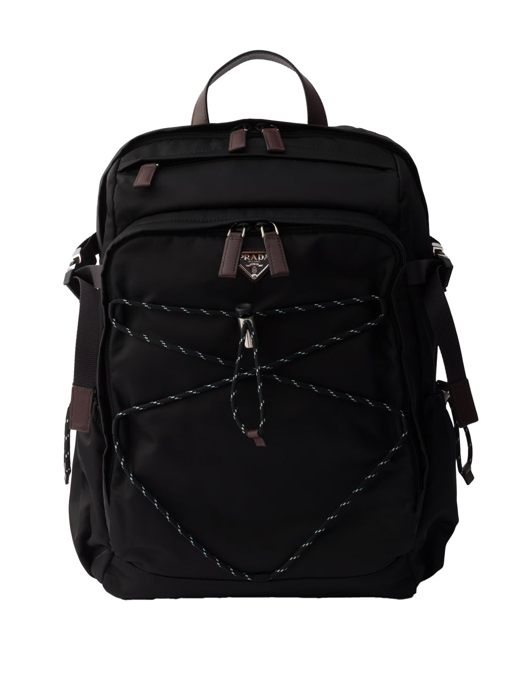 PRADA Speedrock Backpack in Re-Nylon and Leather - 29W x 42H x 14D CM
