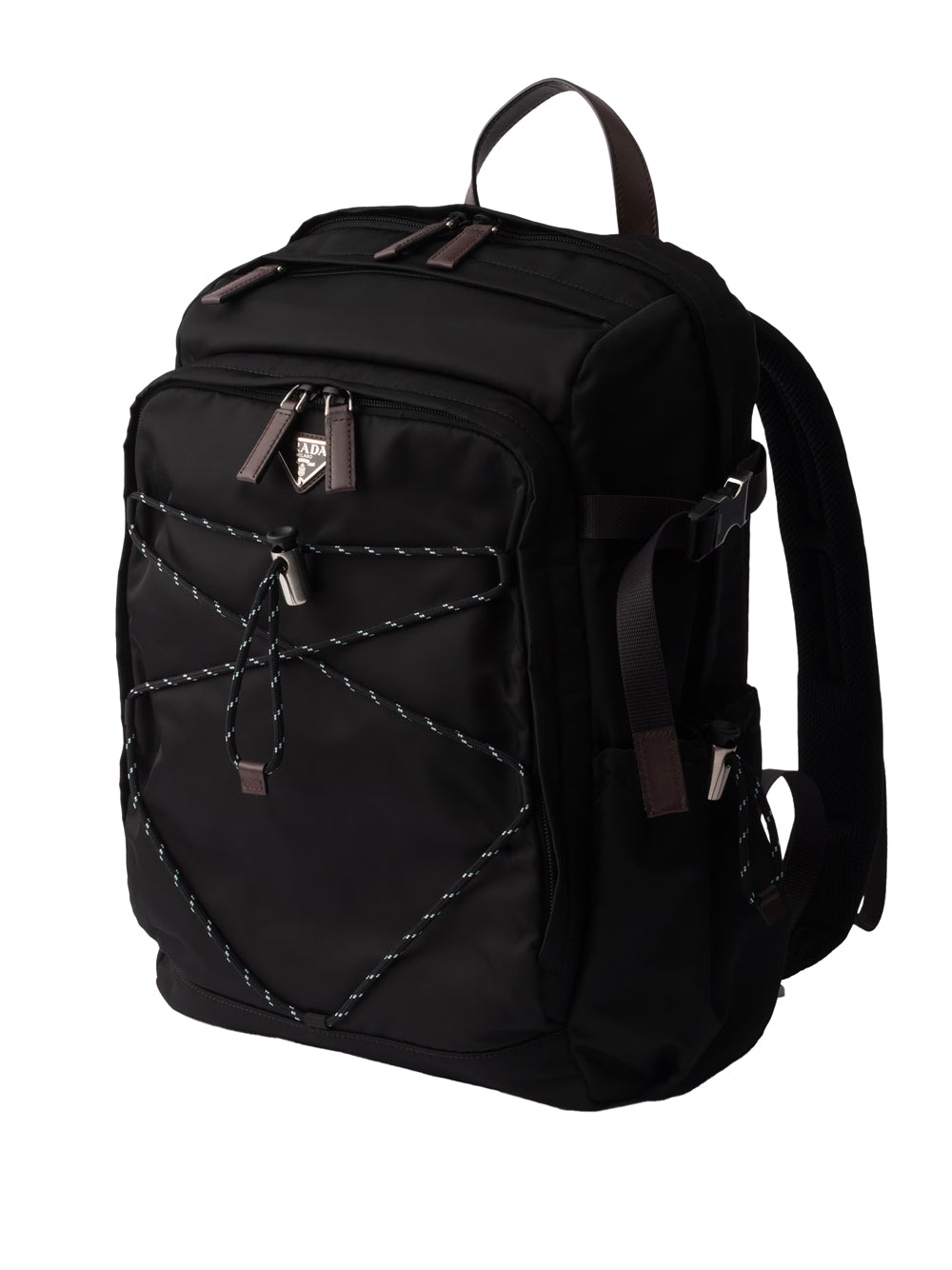PRADA Speedrock Backpack in Re-Nylon and Leather - 29W x 42H x 14D CM