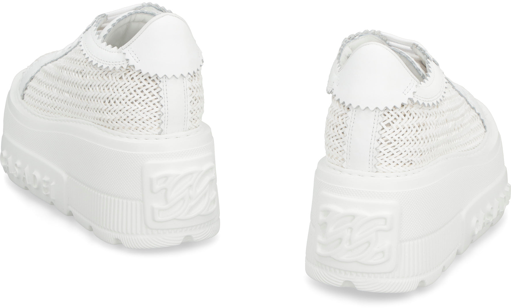 CASADEI Platform Sneaker with Round Toe, 7 cm Height