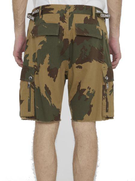 CELINE Men's Cargo Bermuda Shorts - Regular Fit