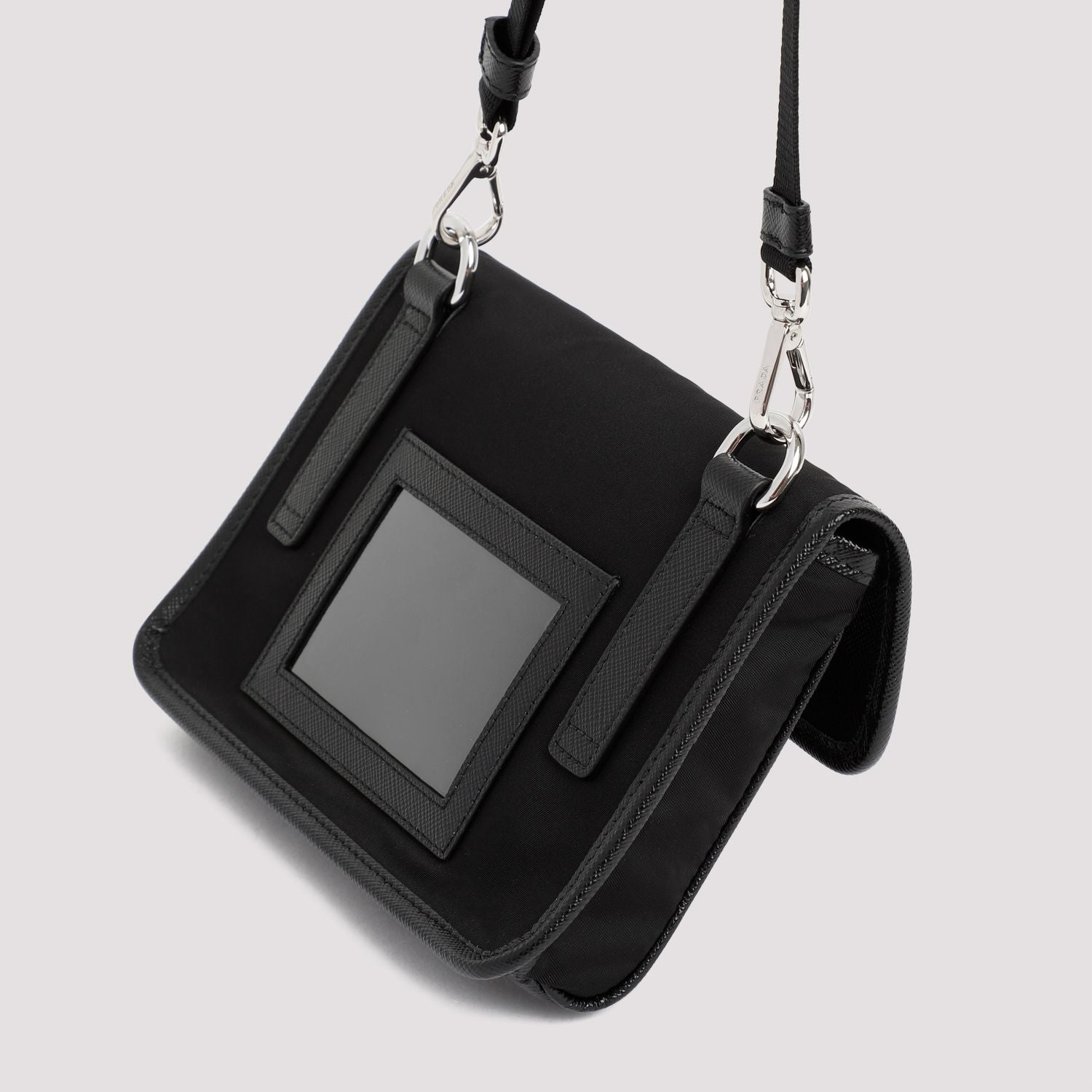 PRADA Sleek Re-Nylon and Saffiano Phone Holder