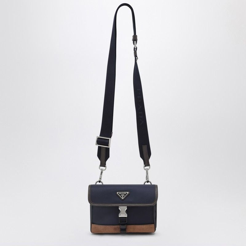 PRADA Mini Smartphone Case in Re-Nylon with Leather Details