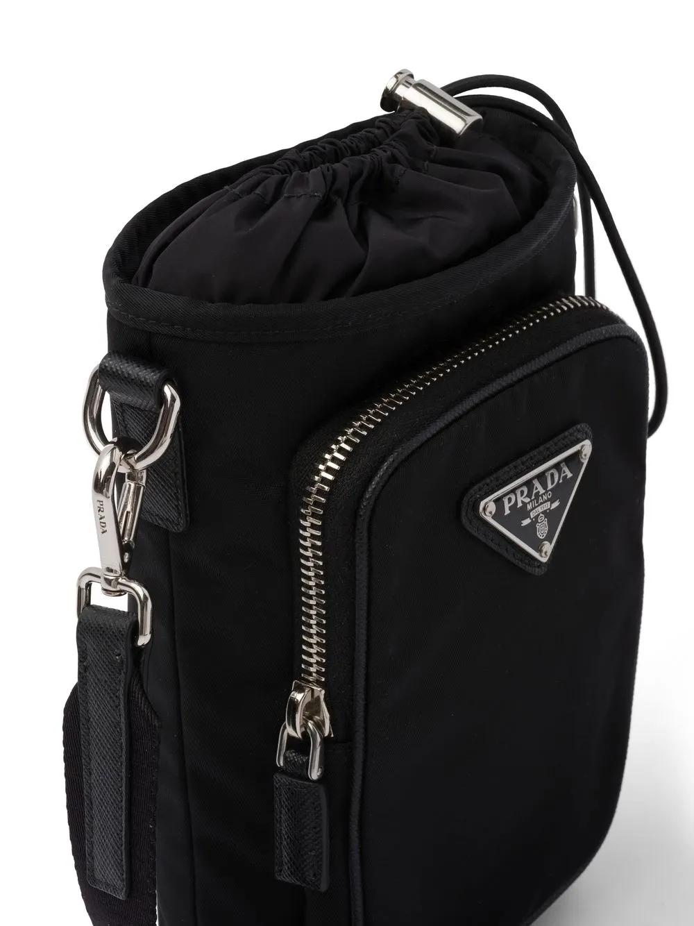 PRADA Mini Re-Nylon Phone Case with Shoulder Strap