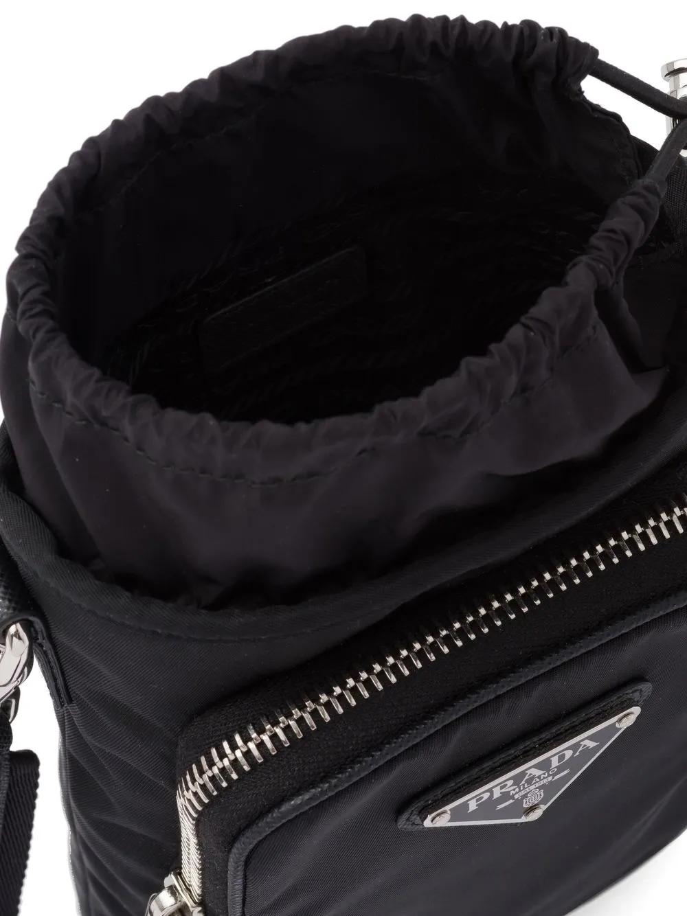 PRADA Mini Re-Nylon Phone Case with Shoulder Strap