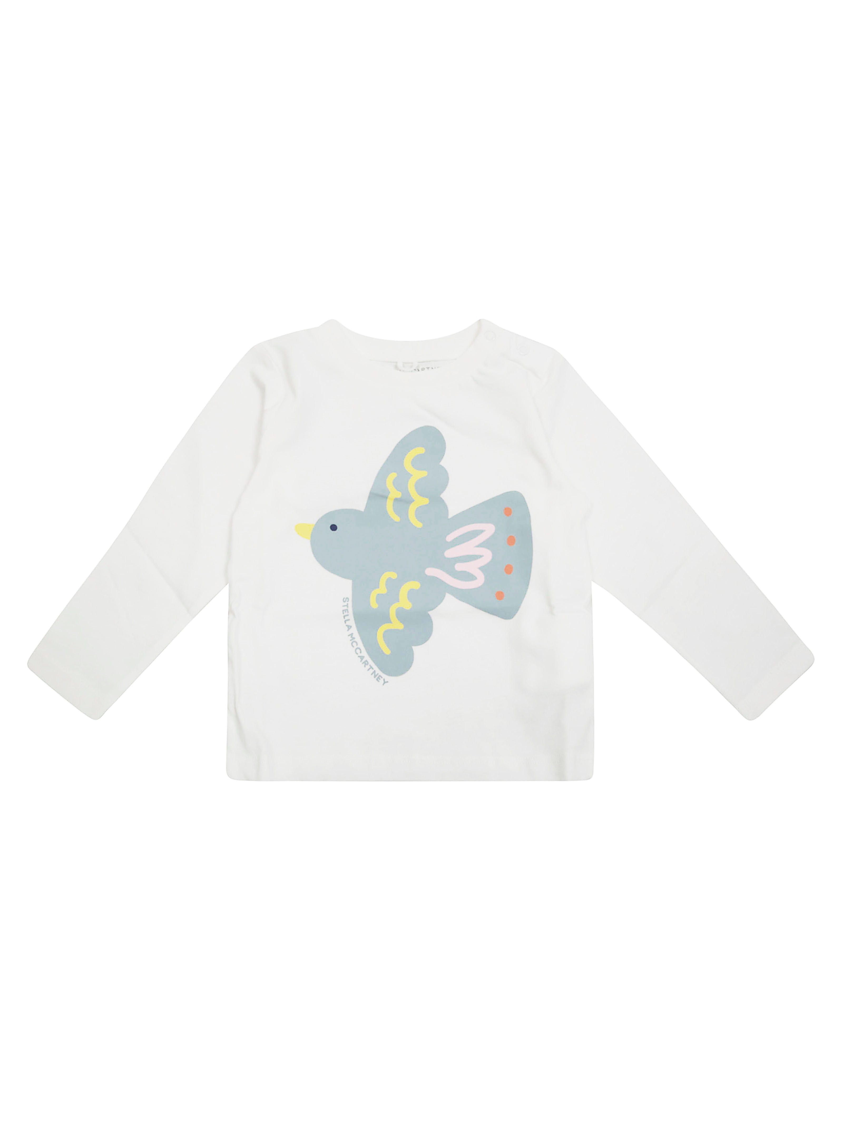 STELLA MC CARTNEY JUNIOR Mini Bird Print Long Sleeve T-Shirt
