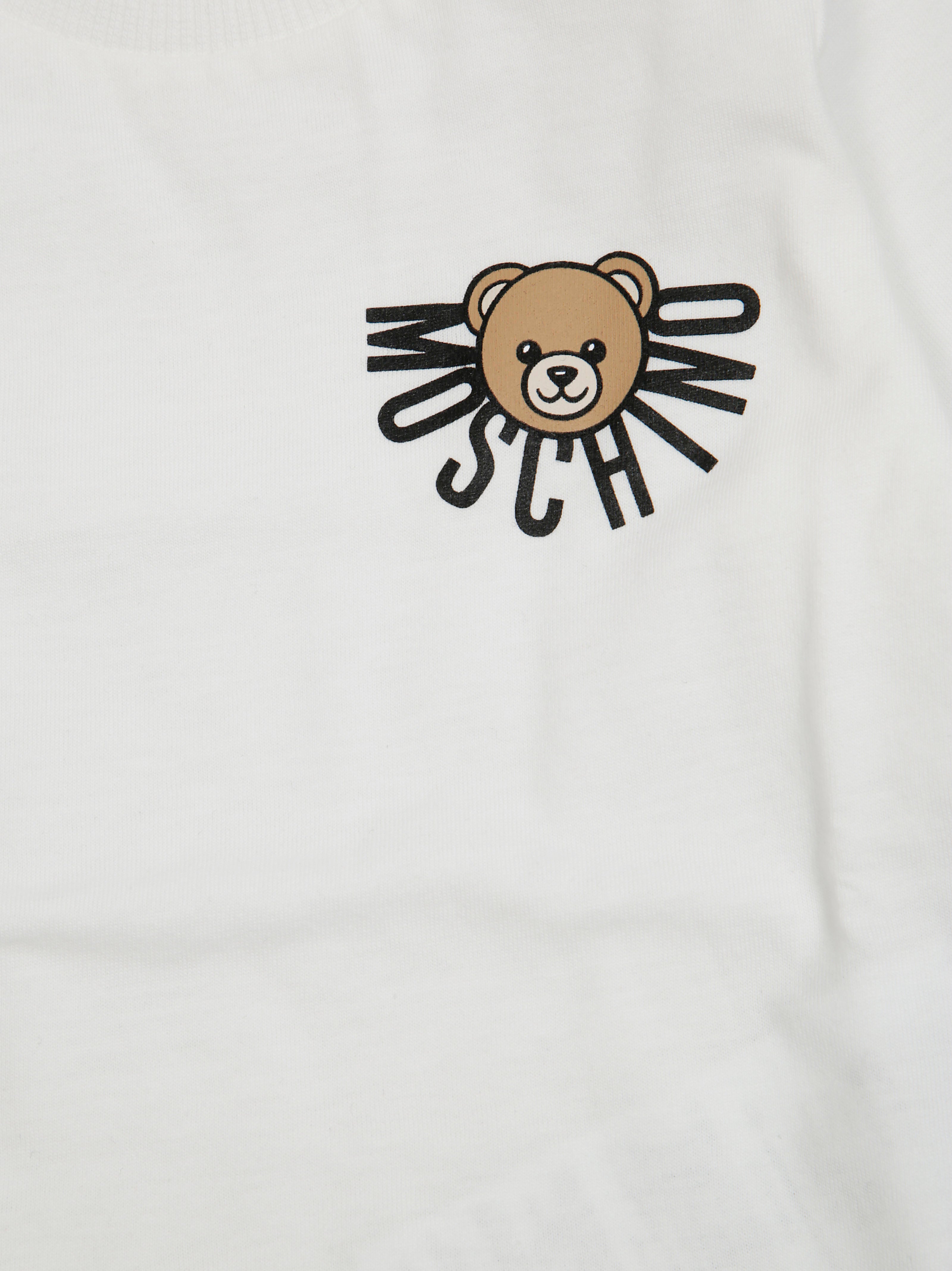 MOSCHINO KIDS Mini Bear Logo Long Sleeve T-Shirt