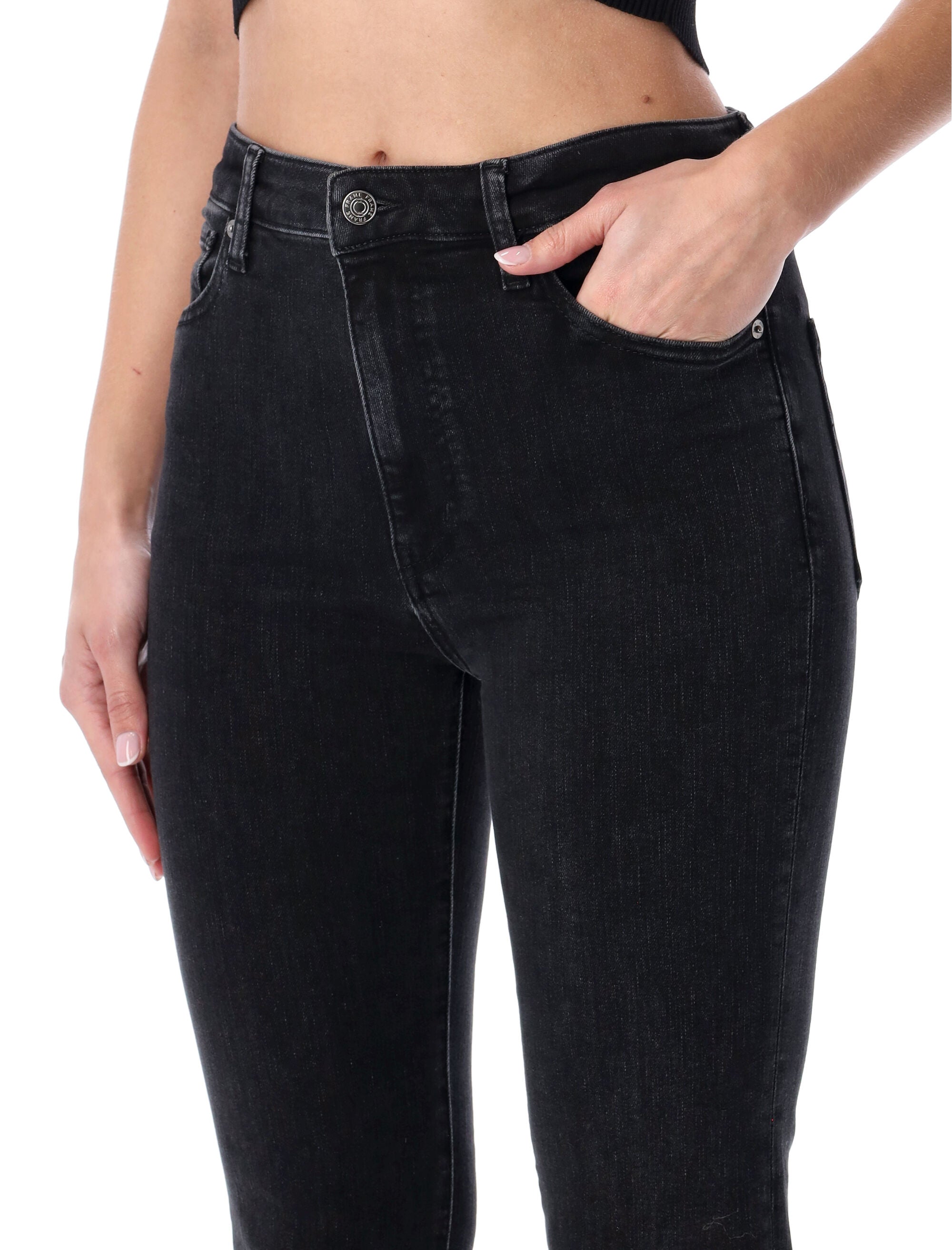FRAME High-Rise Bootcut Jeans - Size 27