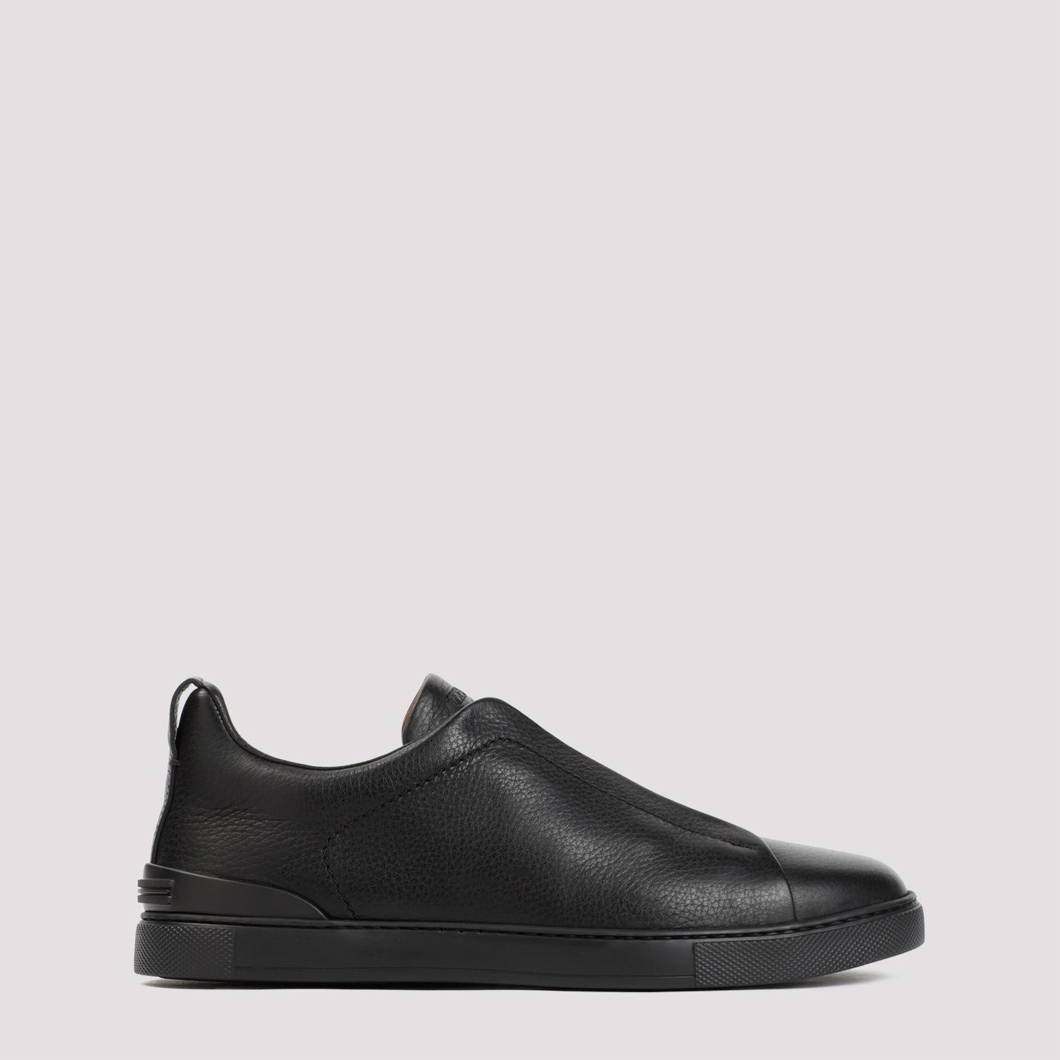 ZEGNA Triple Stitch Leather Sneakers for Men