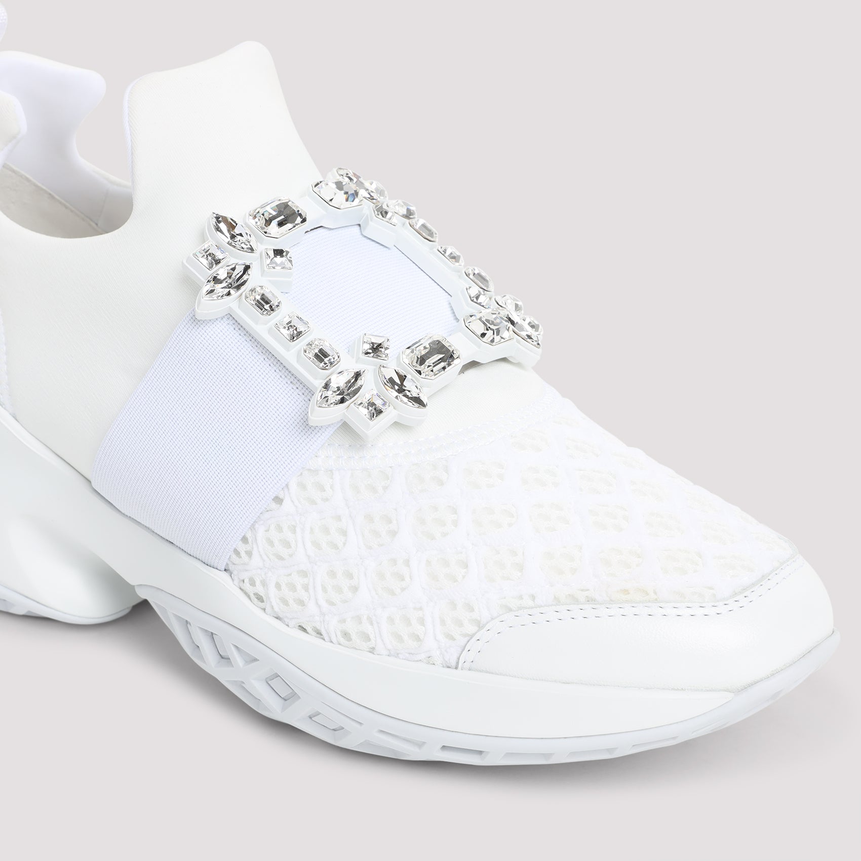 ROGER VIVIER Run Strass Buckle Sneaker
