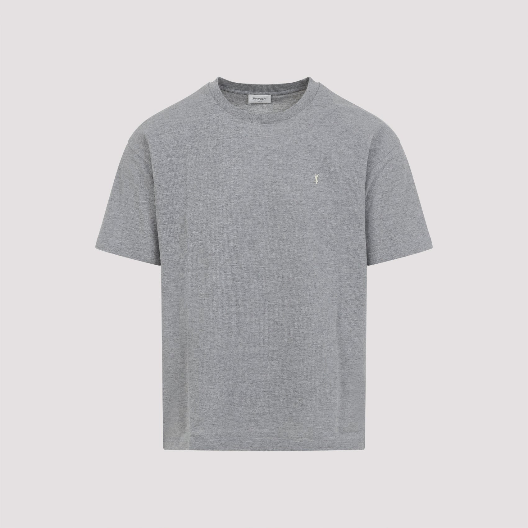 SAINT LAURENT Classic Cotton T-shirt for Men - FW25 Collection