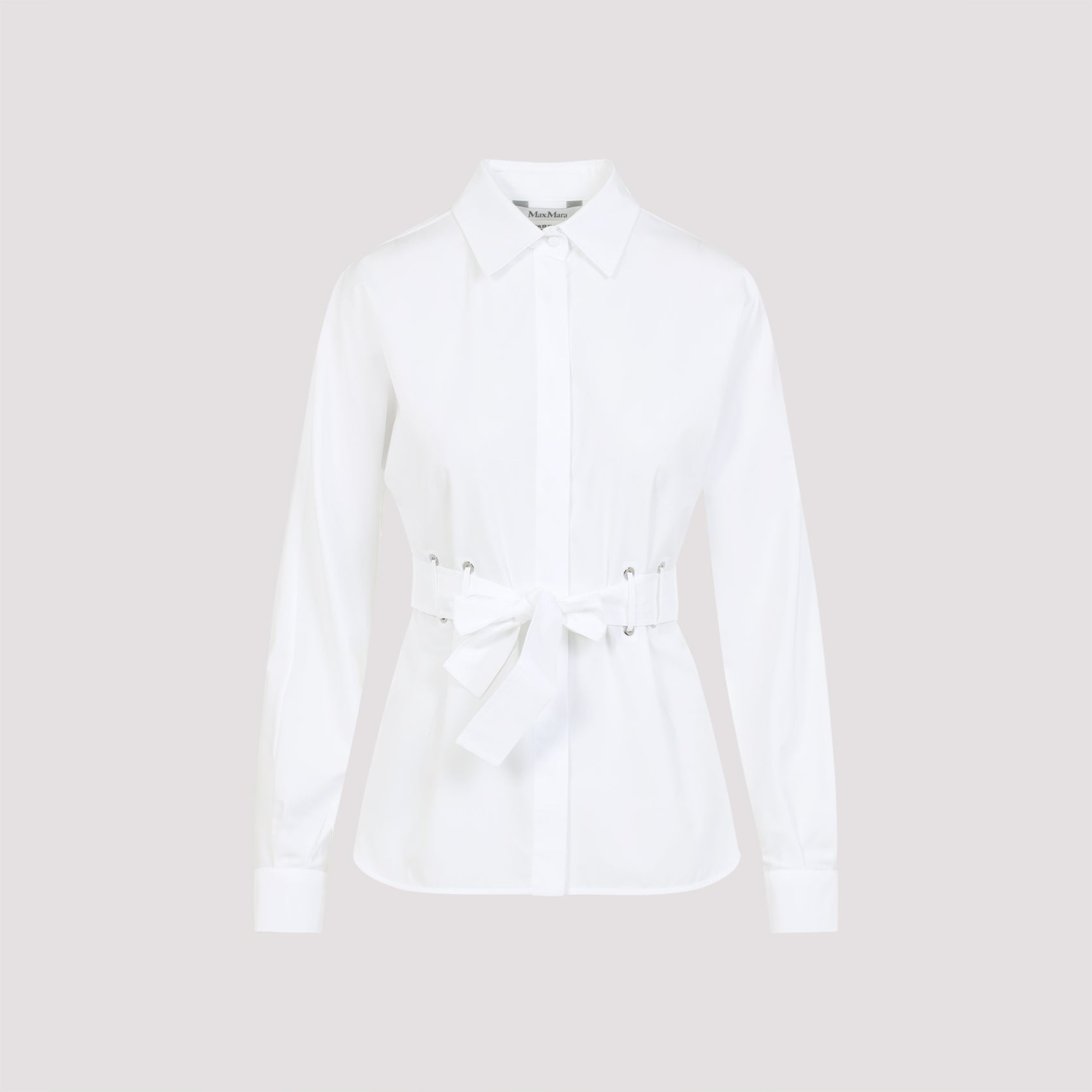 MAX MARA Belted Cotton Shirt for Men - SS25 Collection
