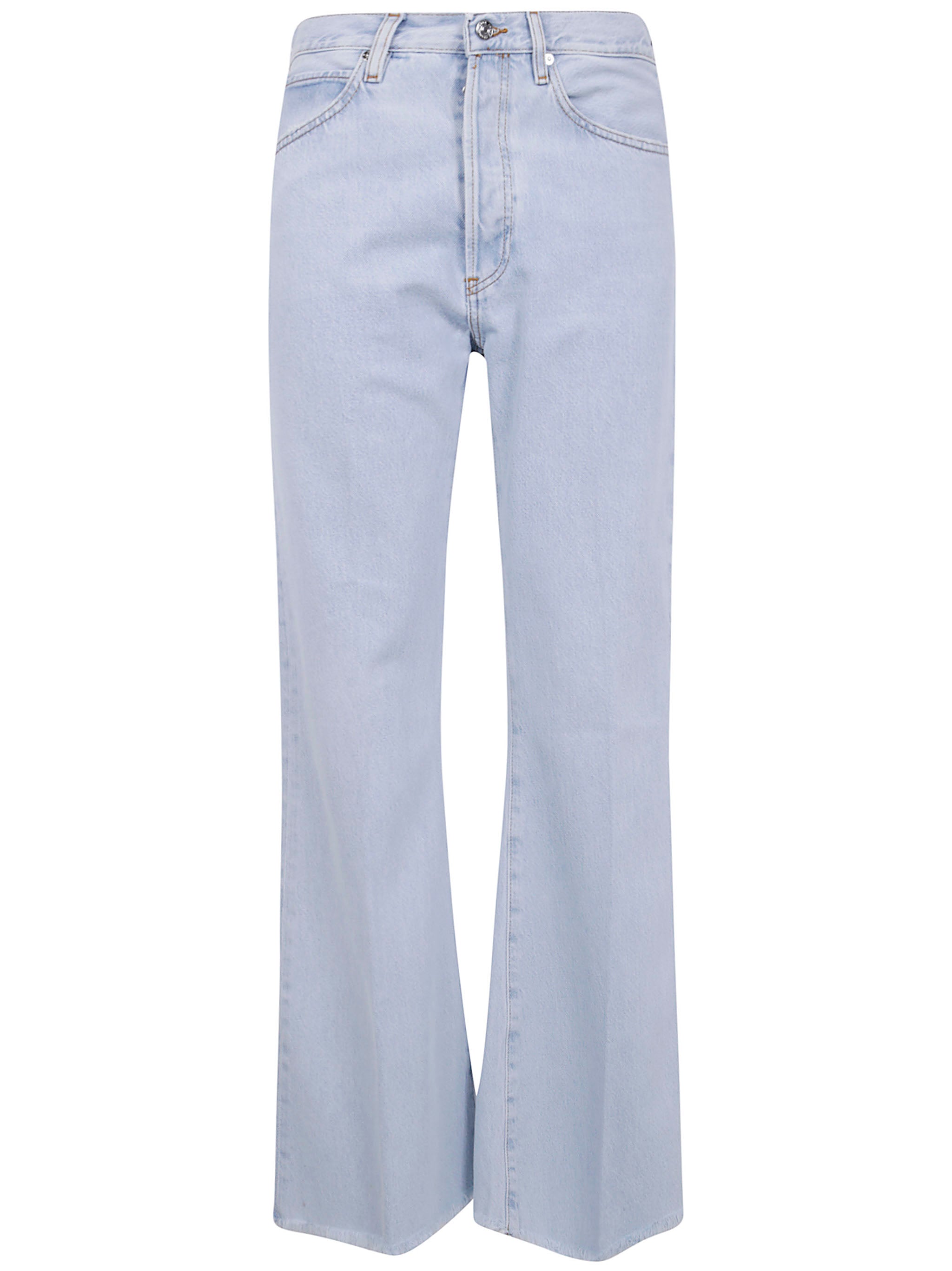 FRAME High Rise Wide Leg Flare Jeans