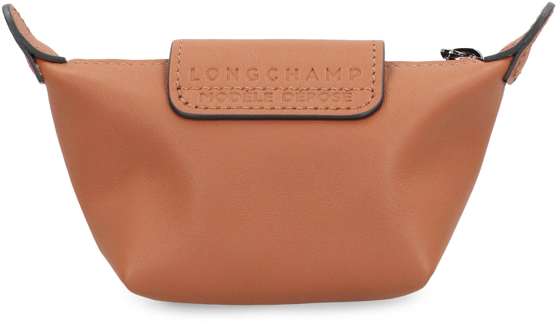 LONGCHAMP Mini Smooth Leather Wallet with Zipper Closure