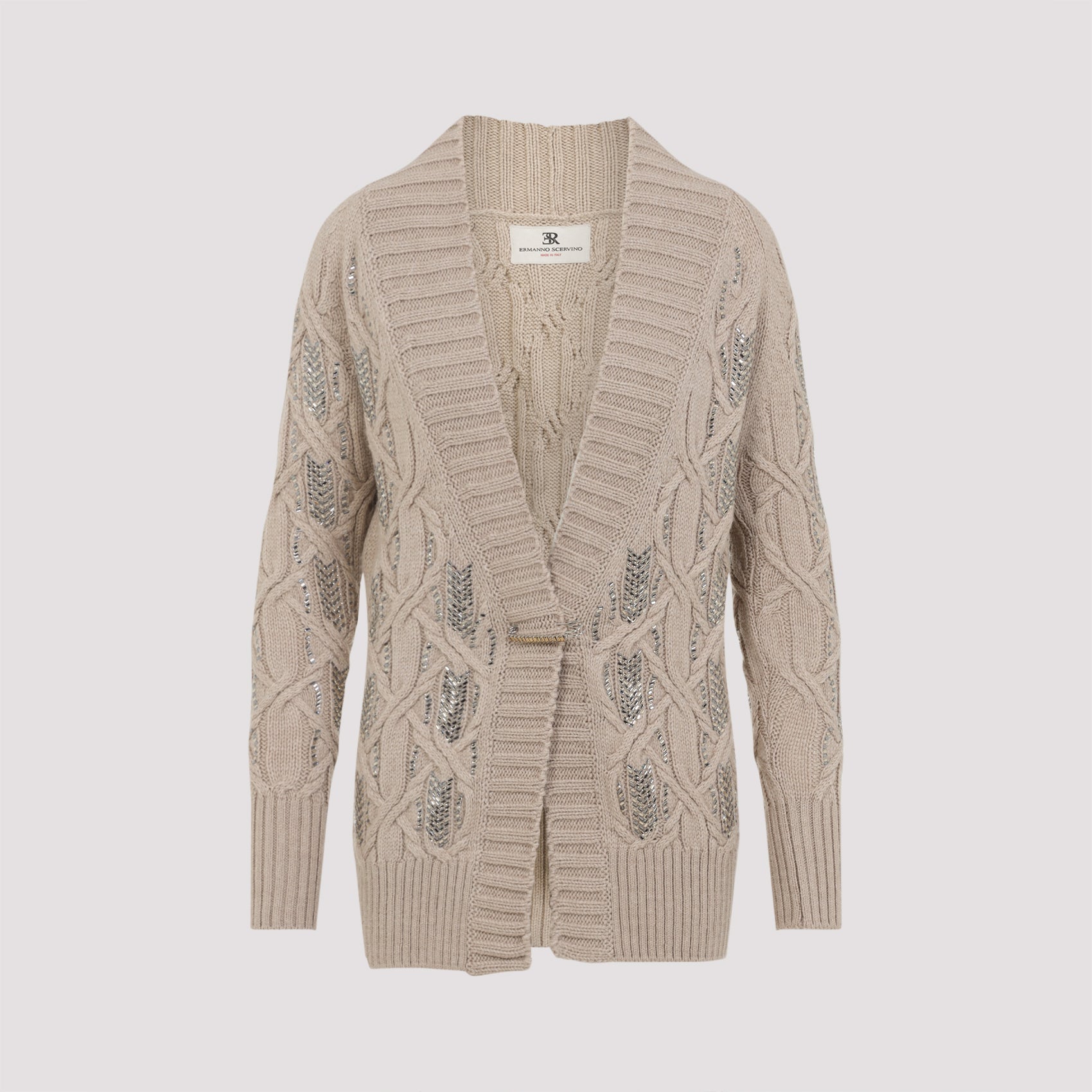 ERMANNO SCERVINO Virgin Wool Cardigan for Men - FW25 Collection
