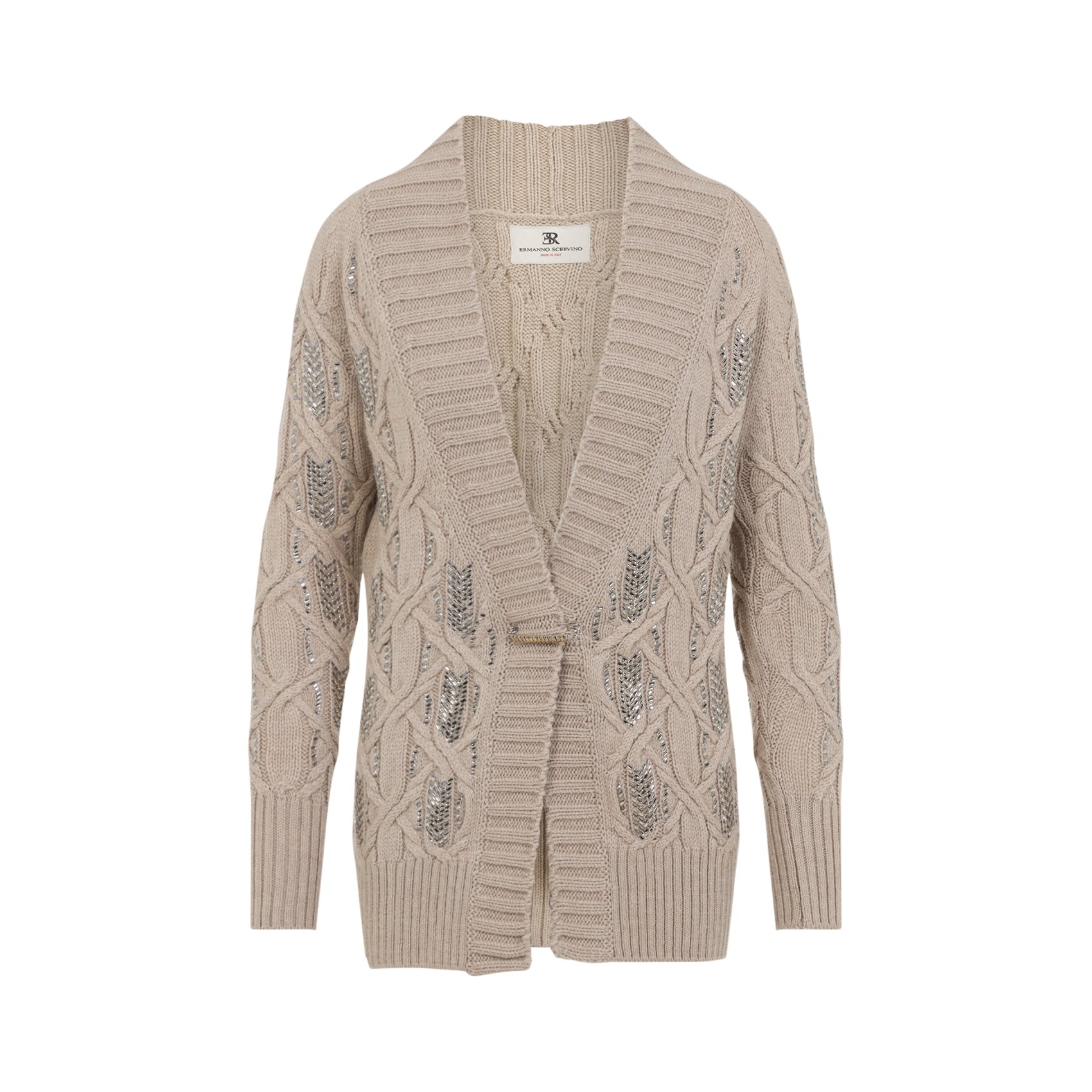 ERMANNO SCERVINO Virgin Wool Cardigan for Men - FW25 Collection