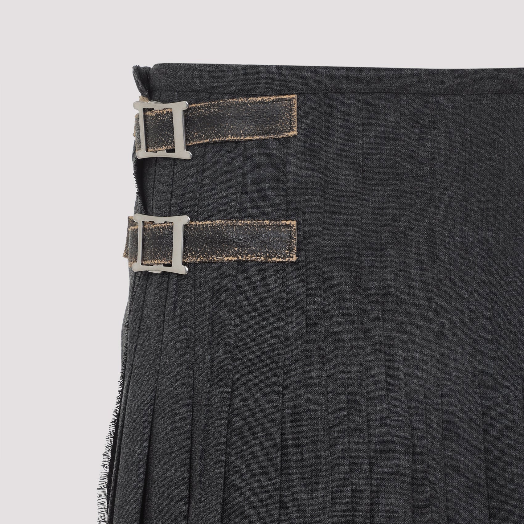 PRADA Virgin Wool Midi Skirt for Men