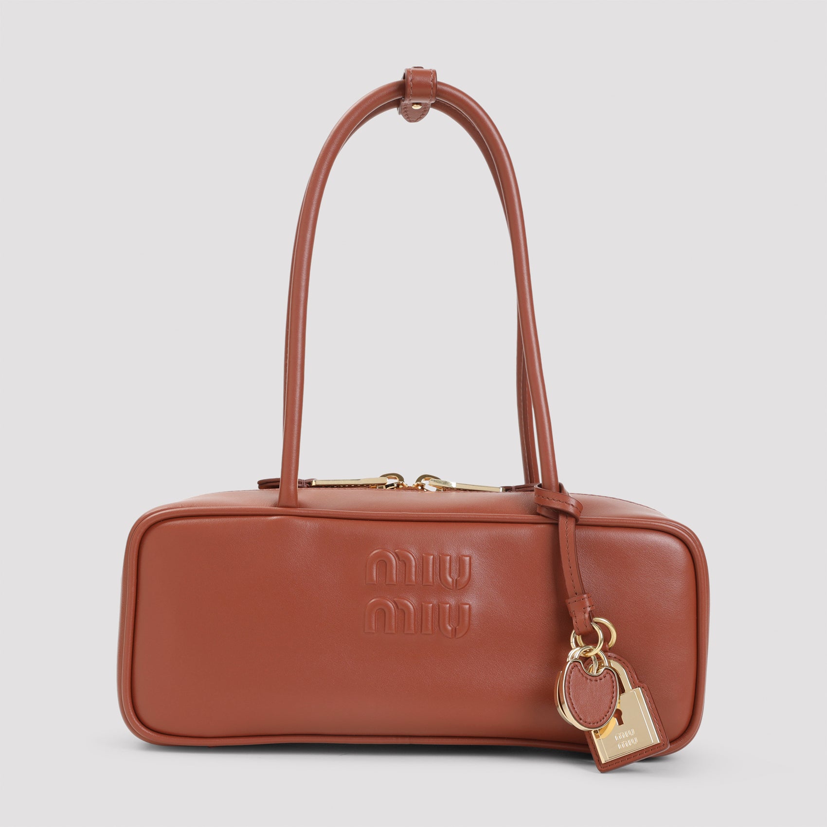 MIU MIU Beau Mini Leather Handbag - W:28cm H:11cm D:8cm